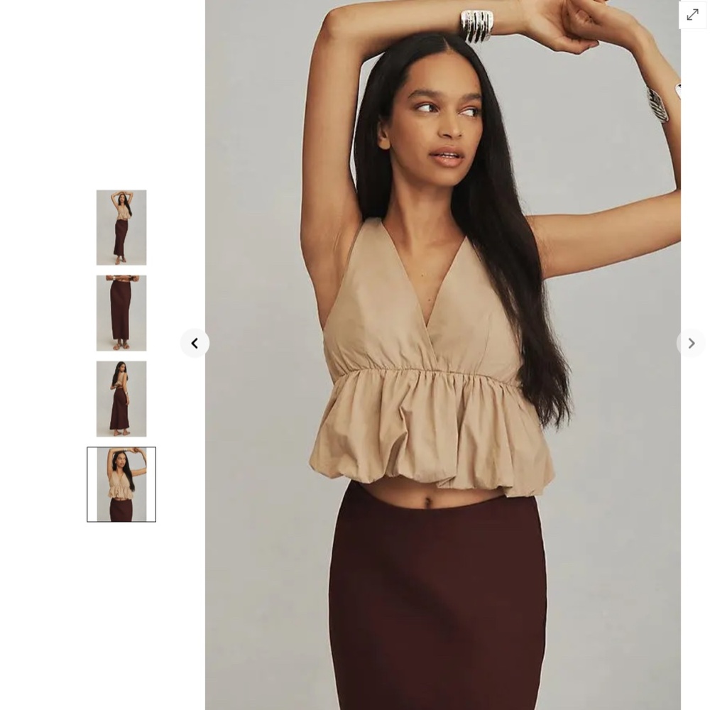 Anthropologie The Tilda Maxi Slip Skirt: Linen Edition - Picture 4 of 5